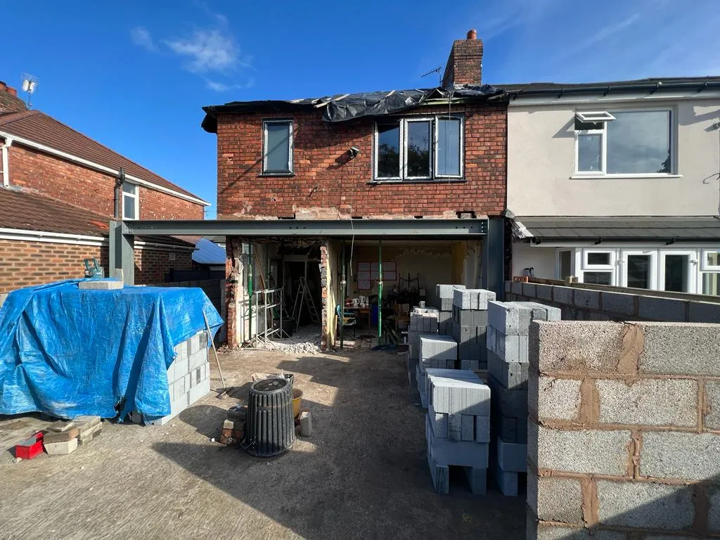 Loft conversion with exposed beams